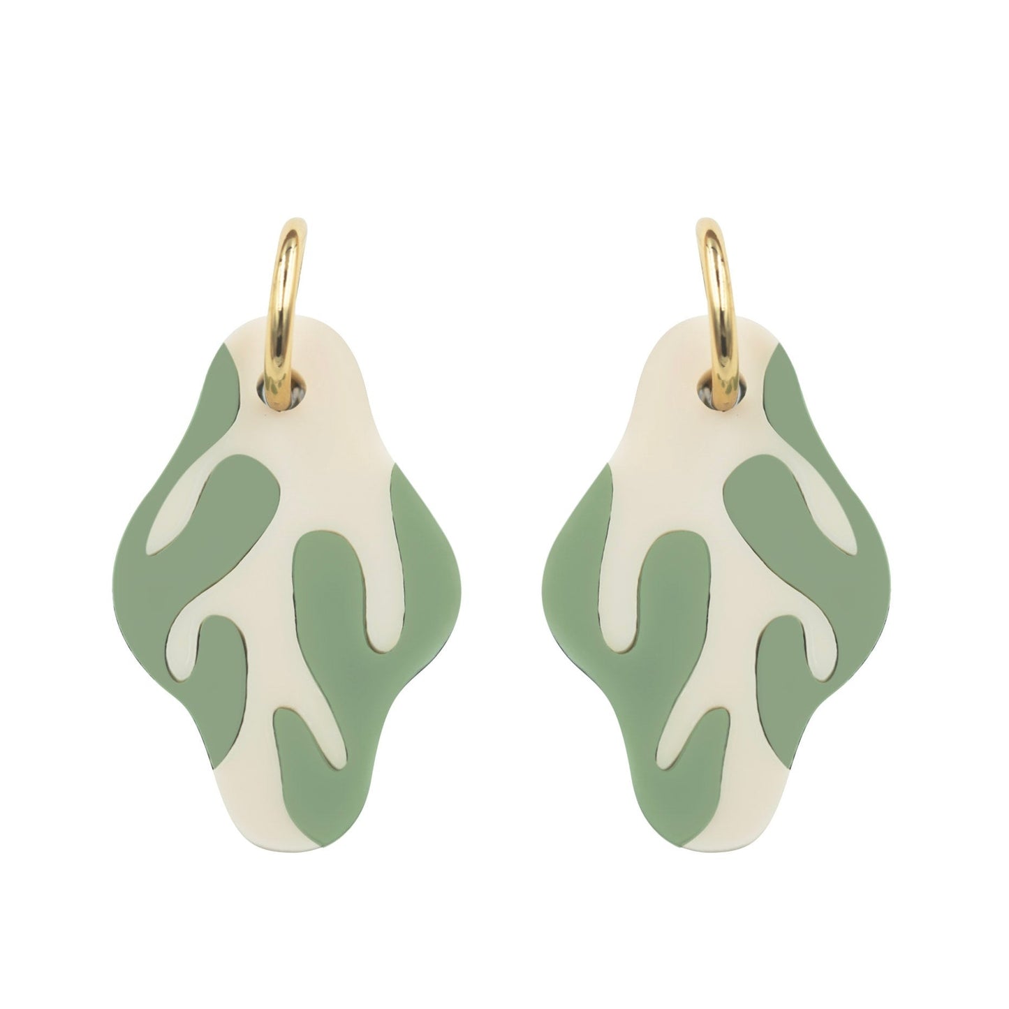 Pendientes Udra verde