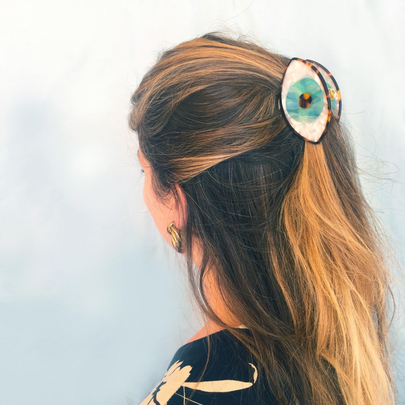 Pinza para el pelo Ojo azul