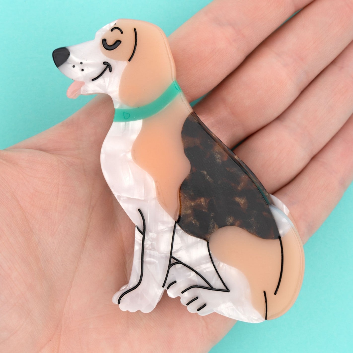 Pinza para el pelo Beagle