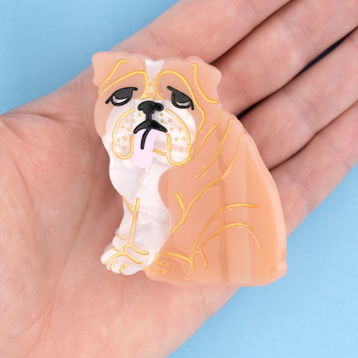Pinza para el pelo Bulldog inglés