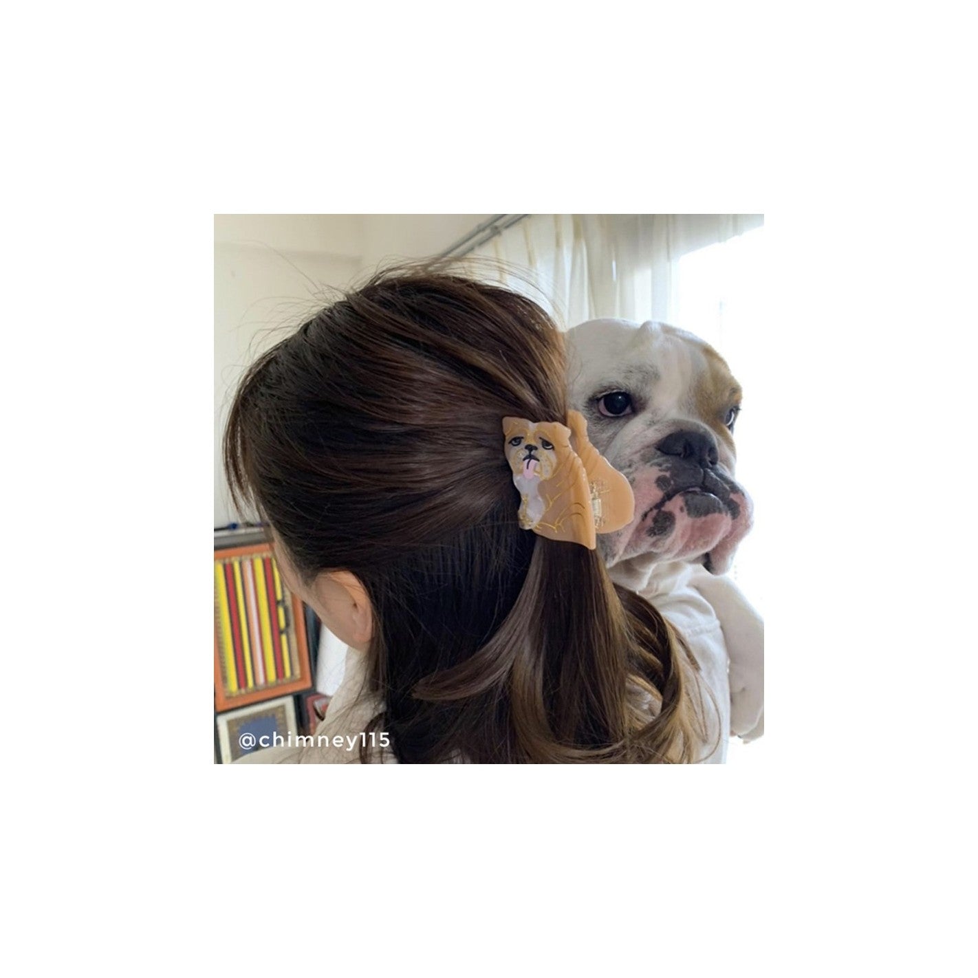 Pinza para el pelo Bulldog inglés