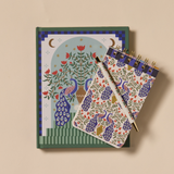 Cuaderno con ilustración - Pavo real