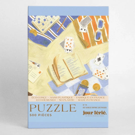 Puzzle 500 piezas - Arena entre las páginas