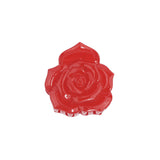 Pinza flor grande roja