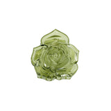 Pinza flor grande verde translúcida