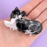Pinza para el pelo perro Border collie