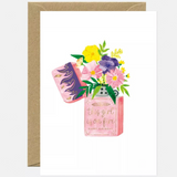 Tarjeta de felicitación cumpleaños - Esta chica está que arde