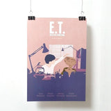 Lámina póster de la película "E.T."