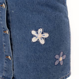 Falda mini vintage 90s denim con detalle patchwork margaritas