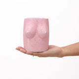 Macetero cerámica Tetas rosa