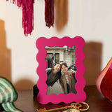 Marco de fotos ondas rosa