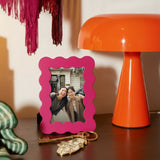 Marco de fotos ondas rosa