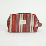 Mineo tile and ecru striped tote bag