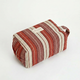 Mineo tile and ecru striped tote bag