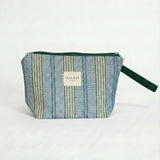 Mineo tile and ecru striped tote bag
