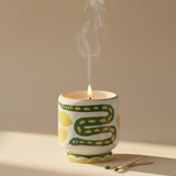 Wild Lemongrass Ceramic Scented Soy Candle | Paddywax