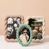 Sky blue waves photo frame