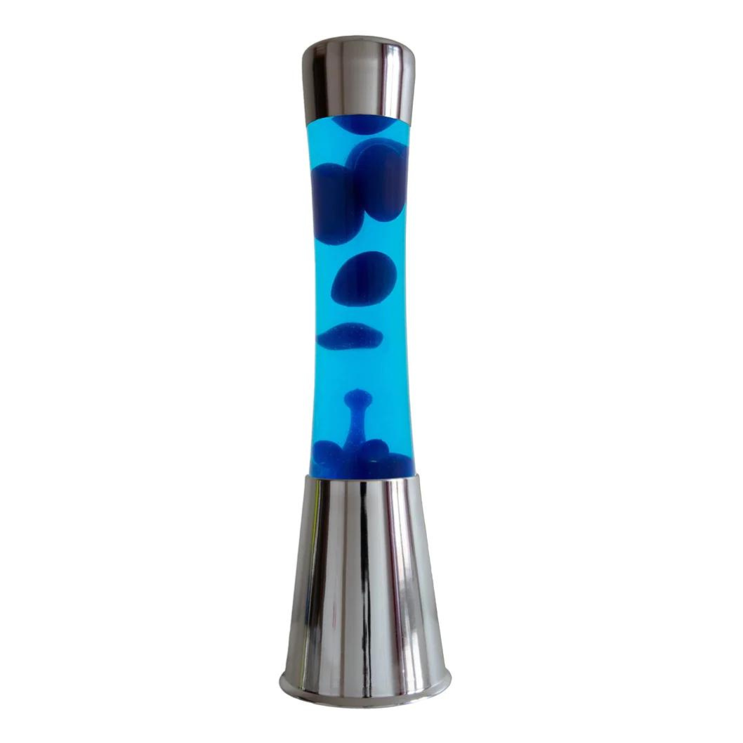 Lámpara lava azul