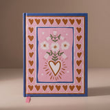 Cuaderno con ilustración - Corazones