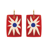 Pendientes Estrela rojo