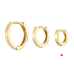 Piercing aro plata baño oro 