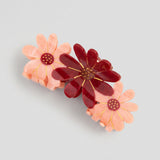 Pinza para el pelo flores rosas grande