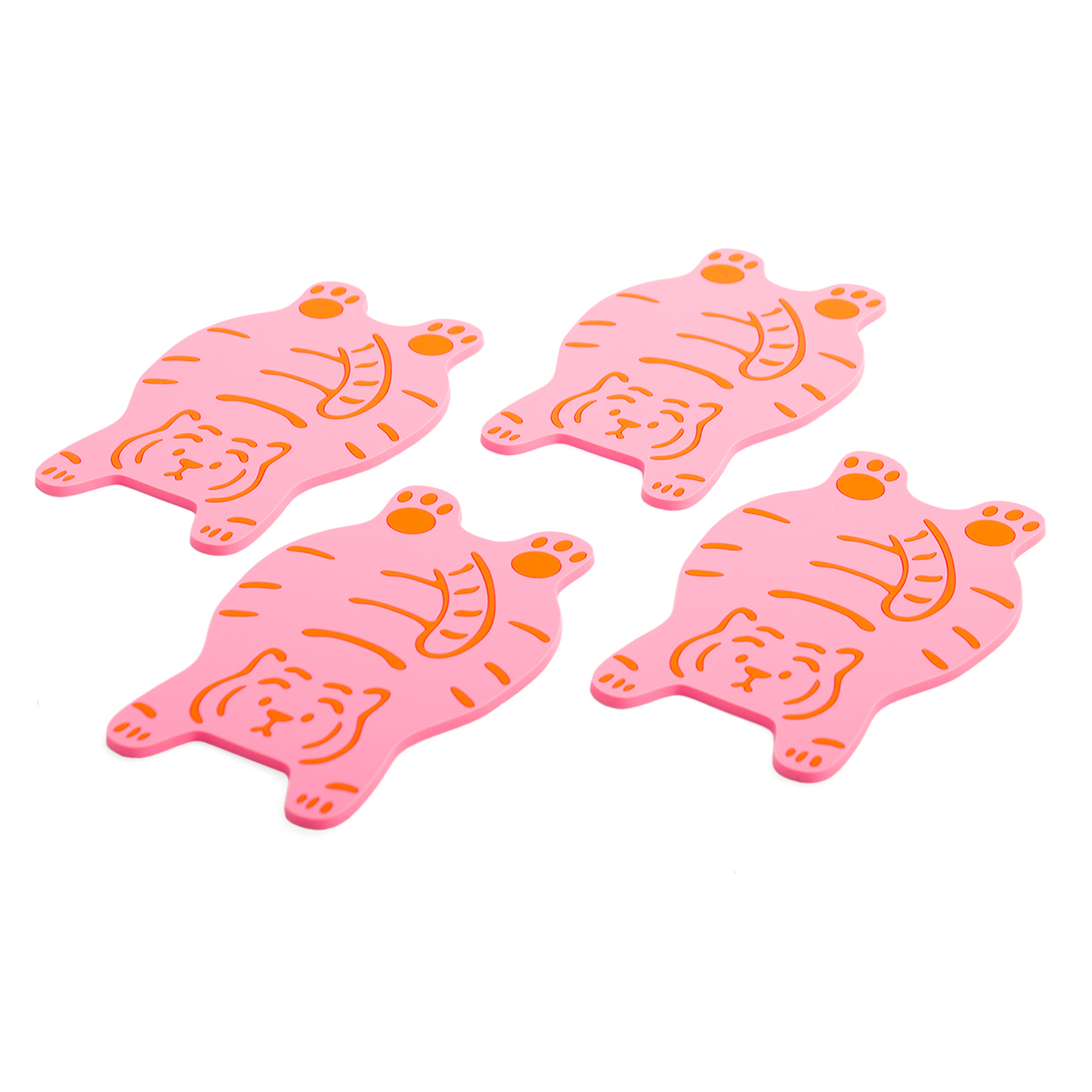 Posavasos Tigre rosa