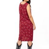 Vestido vintage 90s estilo camisero con tejido fluido boho