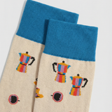 Calcetines originales de café con altura media pantorrilla