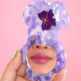 Espejo de bolsillo flor Pensamiento | Coucou Suzette