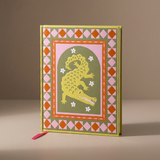 Cuaderno de tapa dura Cocodrilo con ilustración de un cocodrilo de estilo vintage.