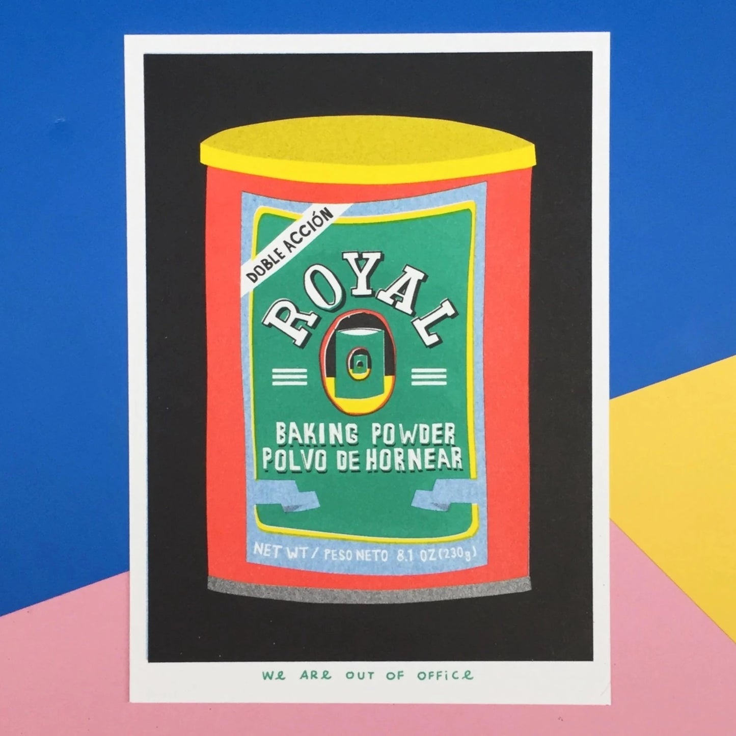 Risografía Bicarbonato Royal - We Are Out of Office