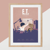 Lámina póster de la película "E.T."