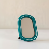 Sky blue waves photo frame