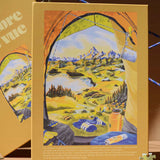 Puzzle 1000 piezas ilustrado - Paisaje de montaña