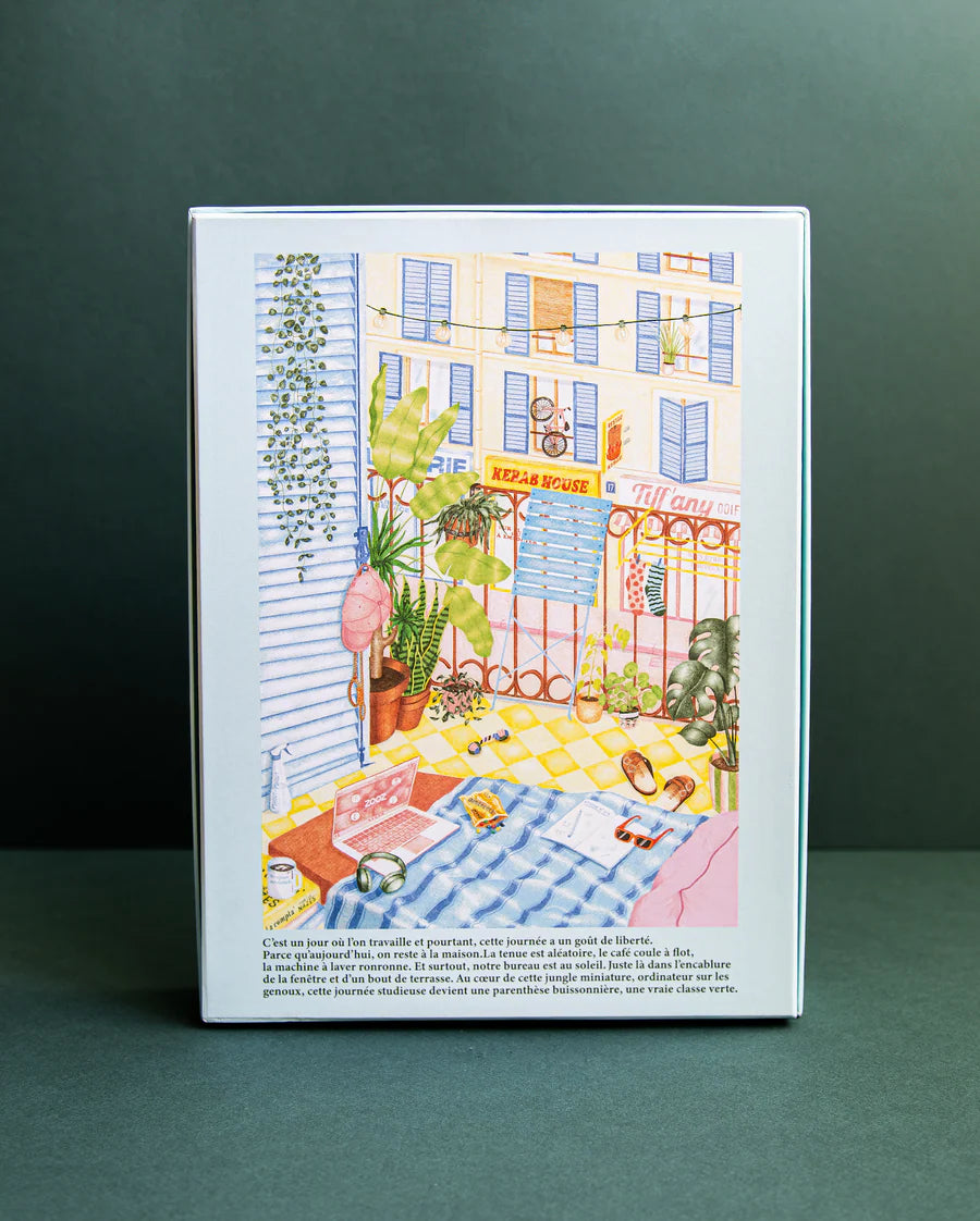 Puzzle ilustrado de 1000 piezas La classe verte de Jour Férié, vista frontal.