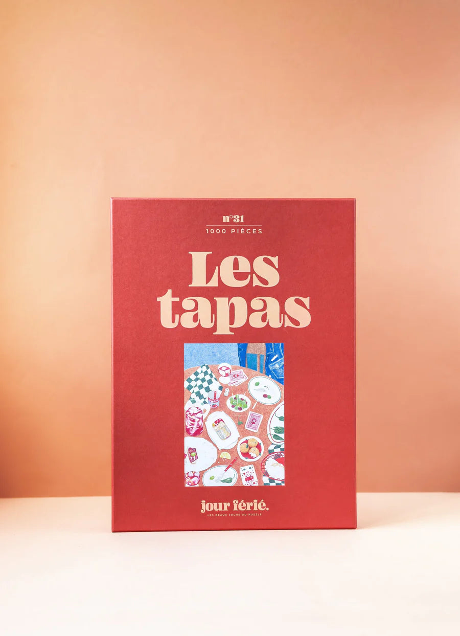 puzzle tapas con comida española diseño artistico jour ferie 1000 piezas