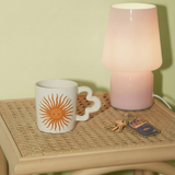 Green and purple striped mug | All the luck in the world