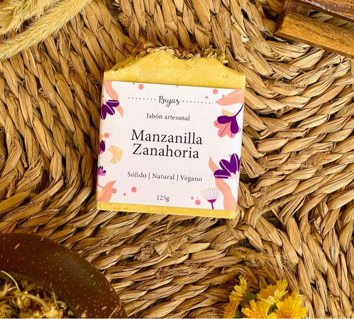 Jabón Natural Manzanilla y Zanahoria
