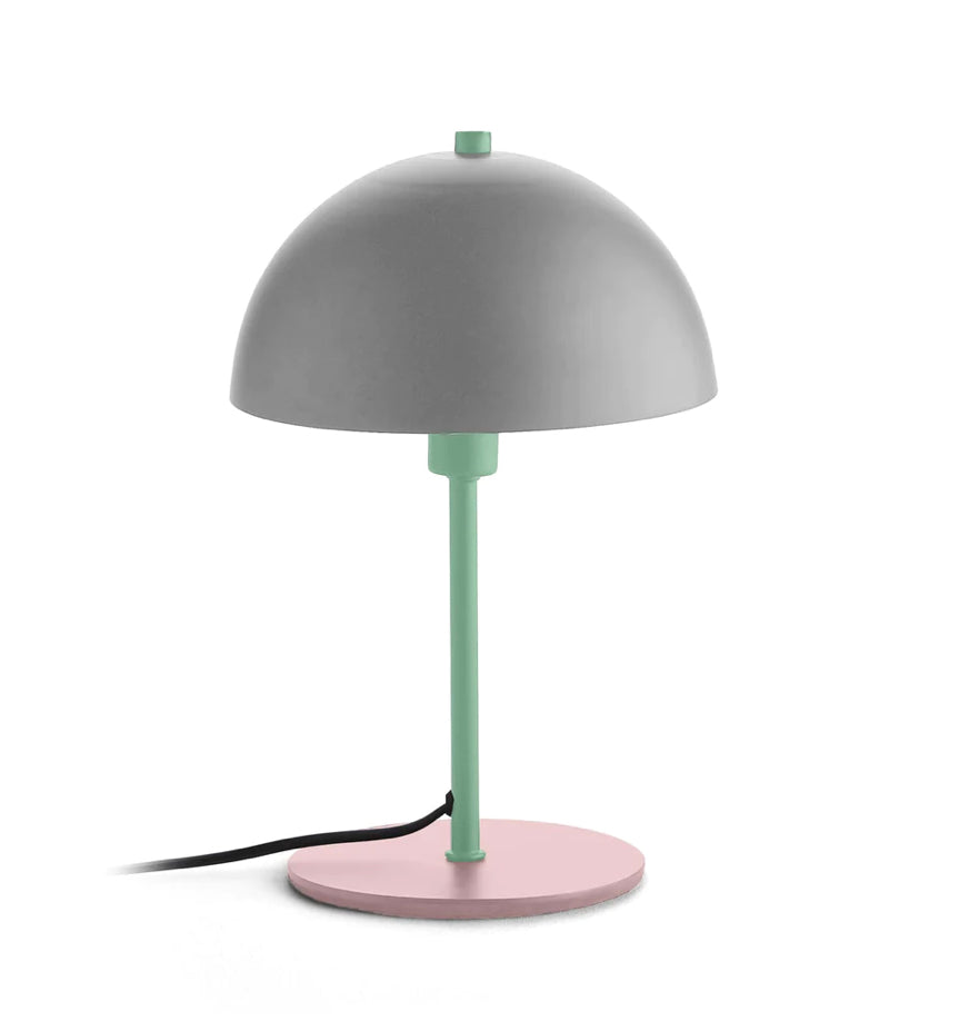 Lámpara de mesa gris