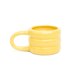 Yellow glitter mug