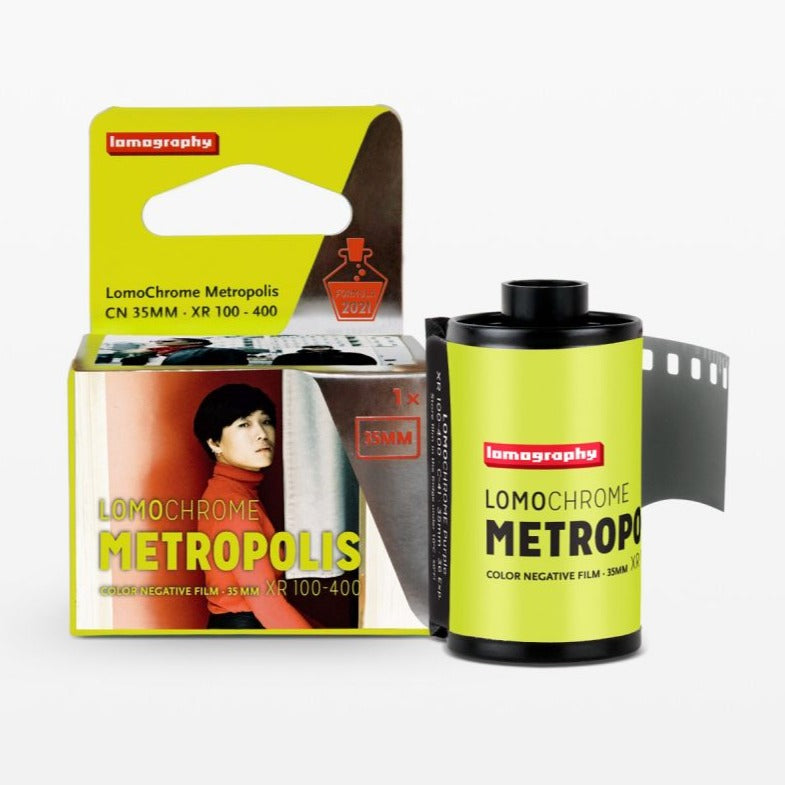 Película LomoChrome Metropolis 35 mm ISO 100–400